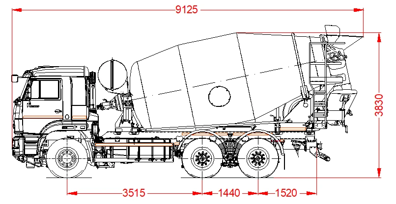 شاحنة خلاطة الخرسانة 58140V