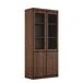 Bern Paper Storage Cabinet with Glass Doors