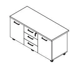 Mobile Service Cabinet, Furniture Set "Line