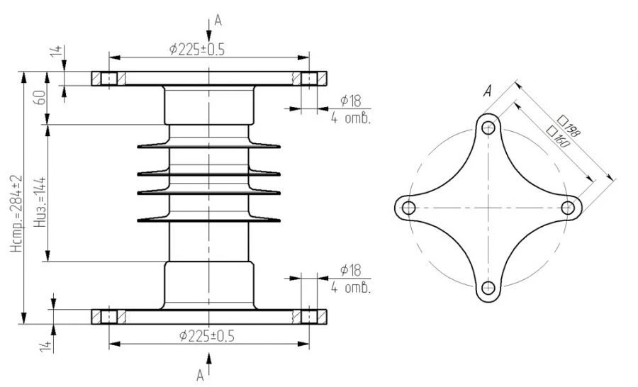 عازل بوليمر OCK 20-10-E05-3 UHL1 لتركيبات كهربائية