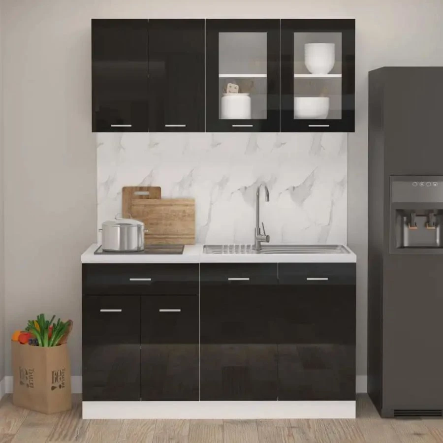 Kitchen Furniture Set with Cabinets - Modern Design
