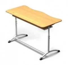 Adjustable Two-Seat Desk for Schools, Model PE-DP3-5