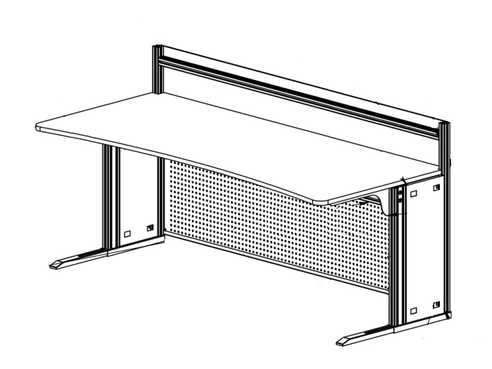 مكتب عمل مع وحدة لشاشات RM 01/08