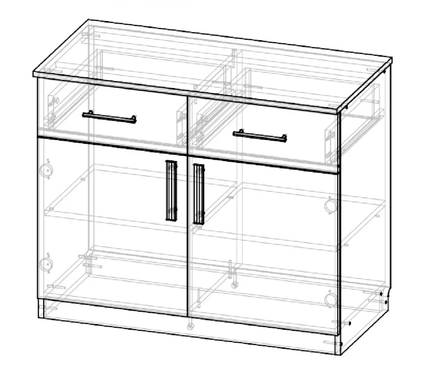 طاولة مطبخ ST 1 K - حل تخزين متعدد الاستخدامات