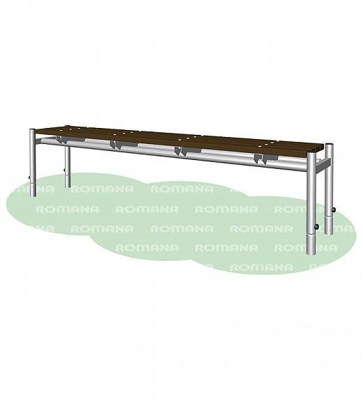 Outdoor Plastic Bench for Play Areas - Romana 302.05.00