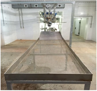 Perforated Sorting Table for Carcasses - 2000x800x800 mm