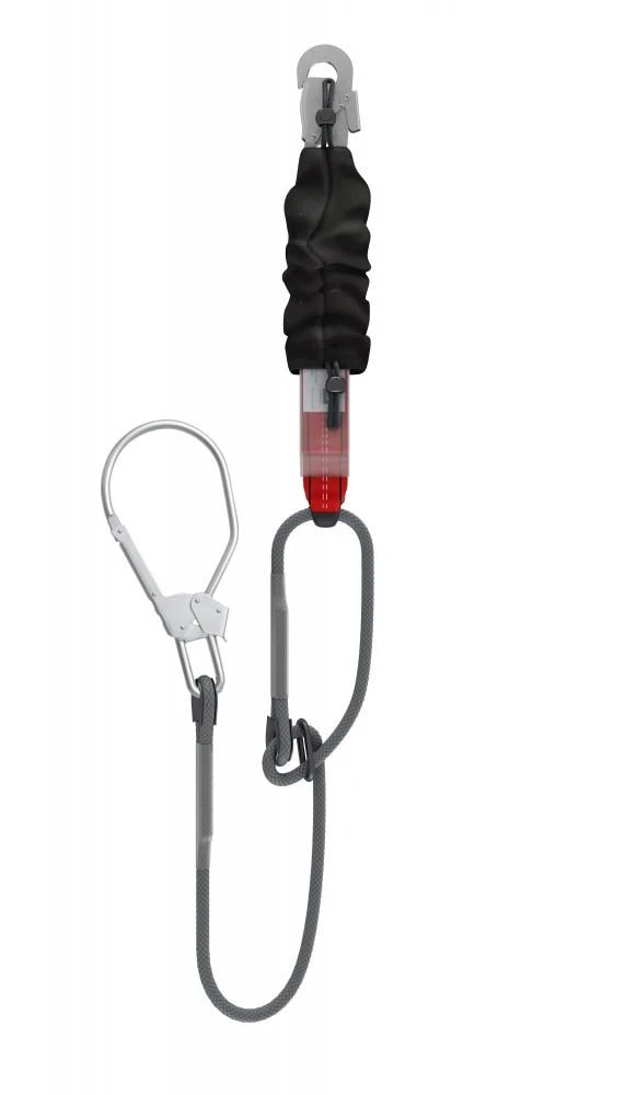 Fire-resistant safety lanyard with shock absorber ABF102