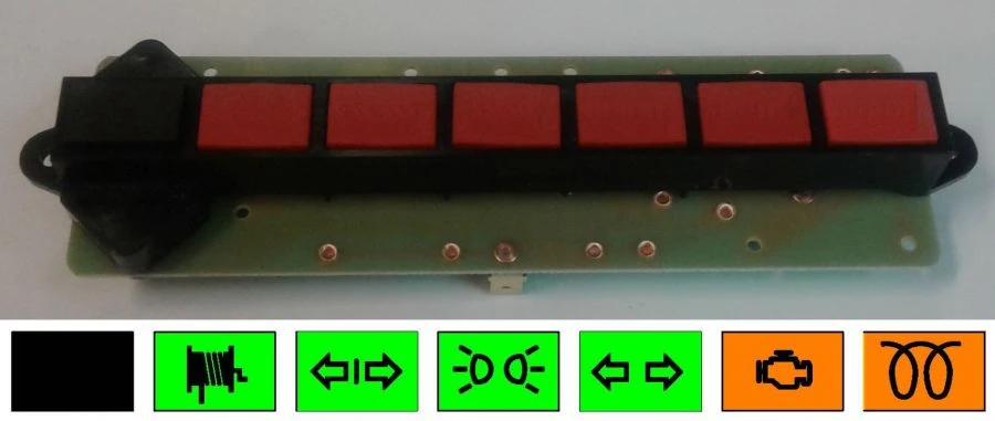 Control Lamp Block for Vehicle Signalization 2312.3803-34