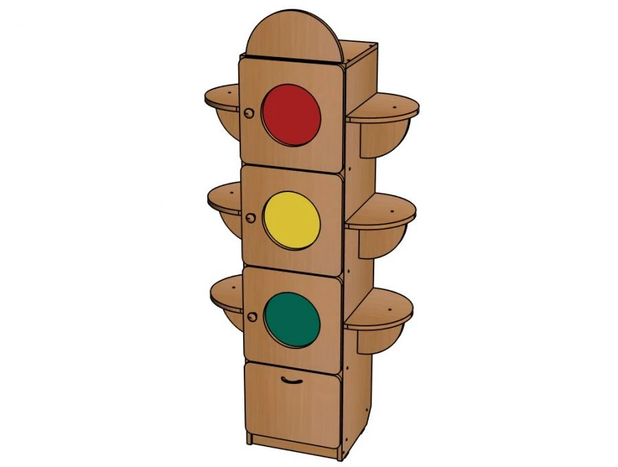 وحدة رفوف متعددة الوظائف لرياض الأطفال - نموذج سЖ85