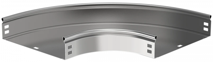 Smooth 90° Cable Tray Bend, Model CPG01-0-90-080-200 ESCA