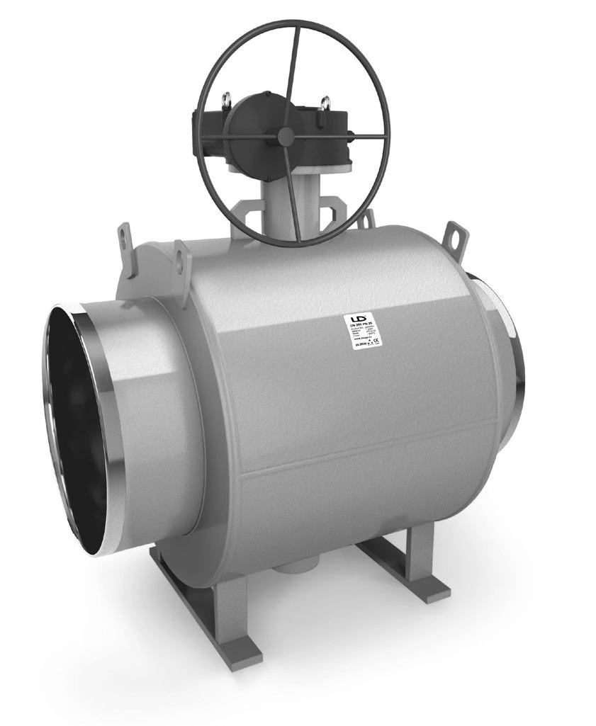 صمام كروي LD من الفولاذ DN800/700 PN2.5MPa مع مخفض