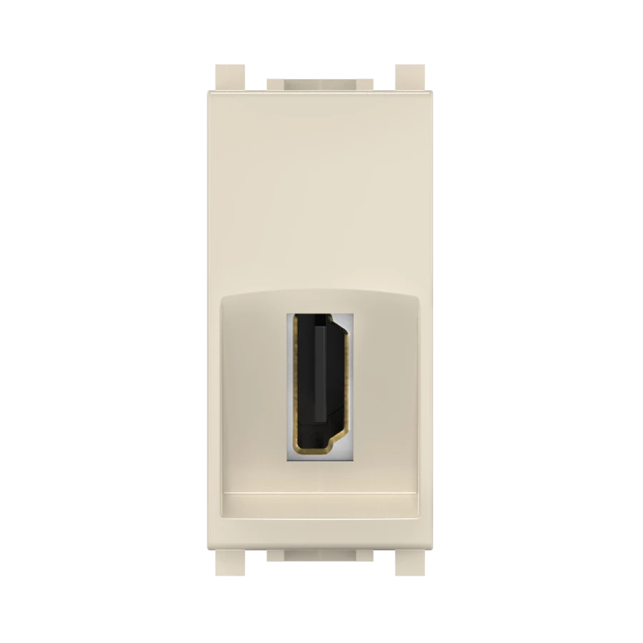 مقبس HDMI نوع A-A مخفي CADUCEUS ALING Experience 1 متر، بيج، كود 74285.9