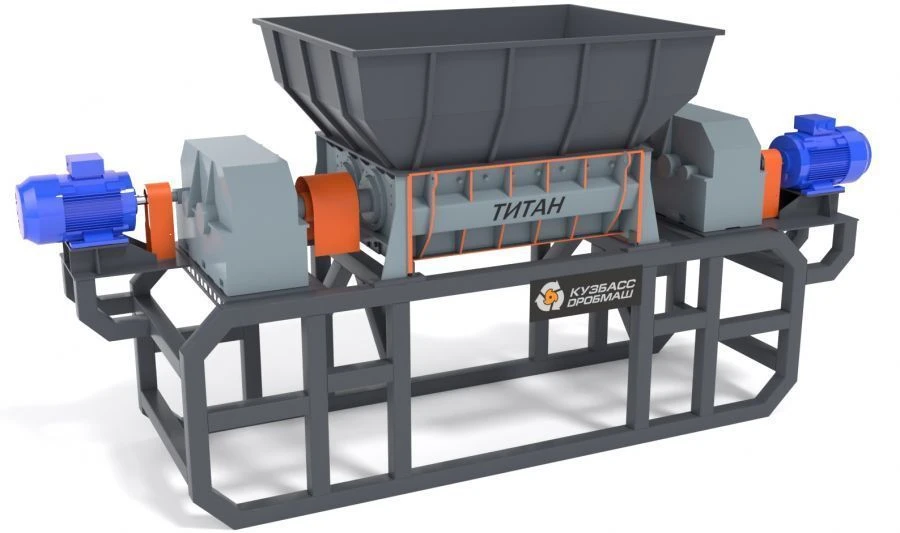 TITAN 600 Industrial Dual-Shaft Shredder for Processing