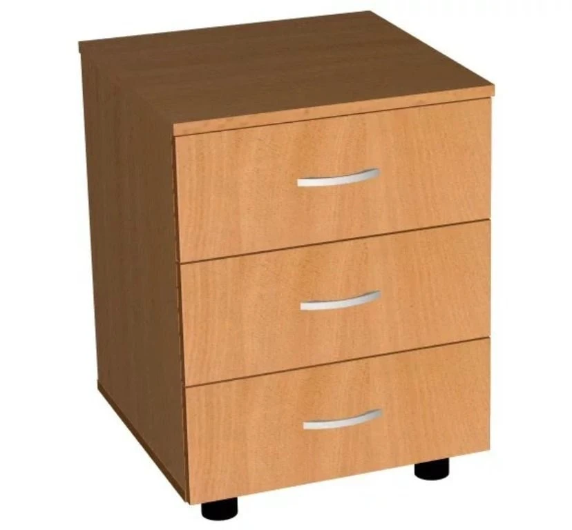 Office Desk Cabinet with 3 Drawers