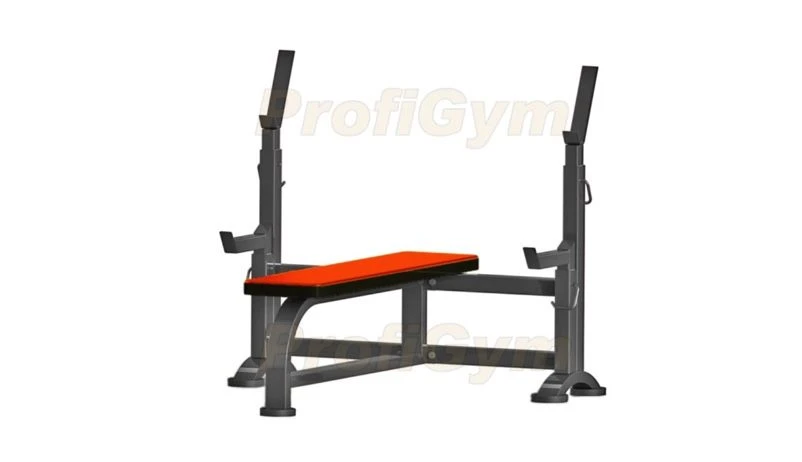 Professional Flat Bench Press with Safety Supports SK-0040-H