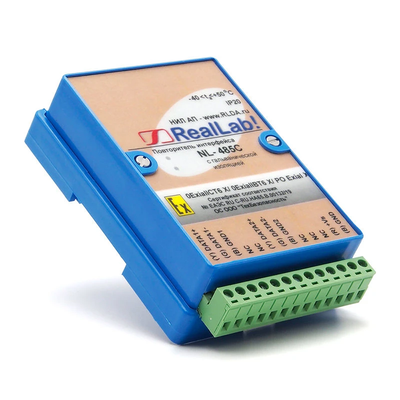 مكرر واجهة RS-485 مع السلامة الجوهرية NL-485С Ex
