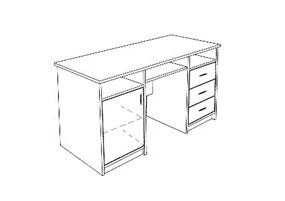 FRIDOM Work bench with 2 drawers, Art. FTS 24