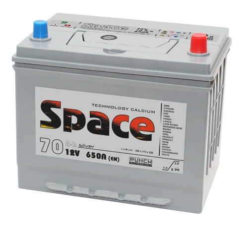 Lead-Acid Starter Battery for Internal Combustion Engines 12V 70Ah Space