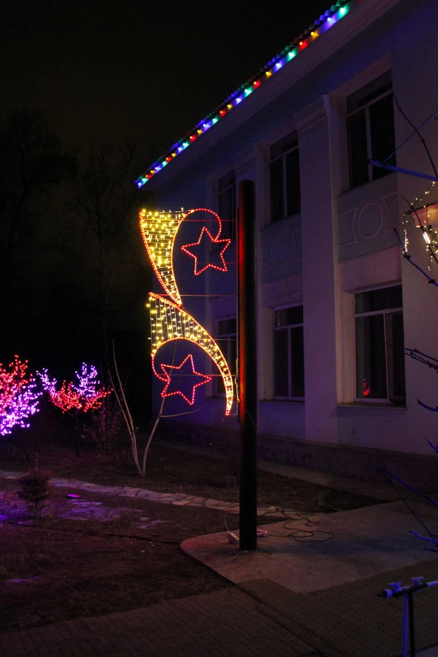 Decorative Outdoor LED Panel "Firework" - Red and Green Model