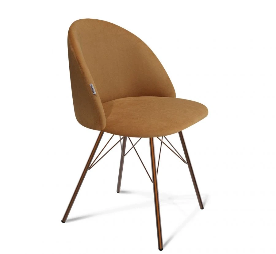 Elegant Microvelvet Chair, Sheffilton SHT-ST35/S37