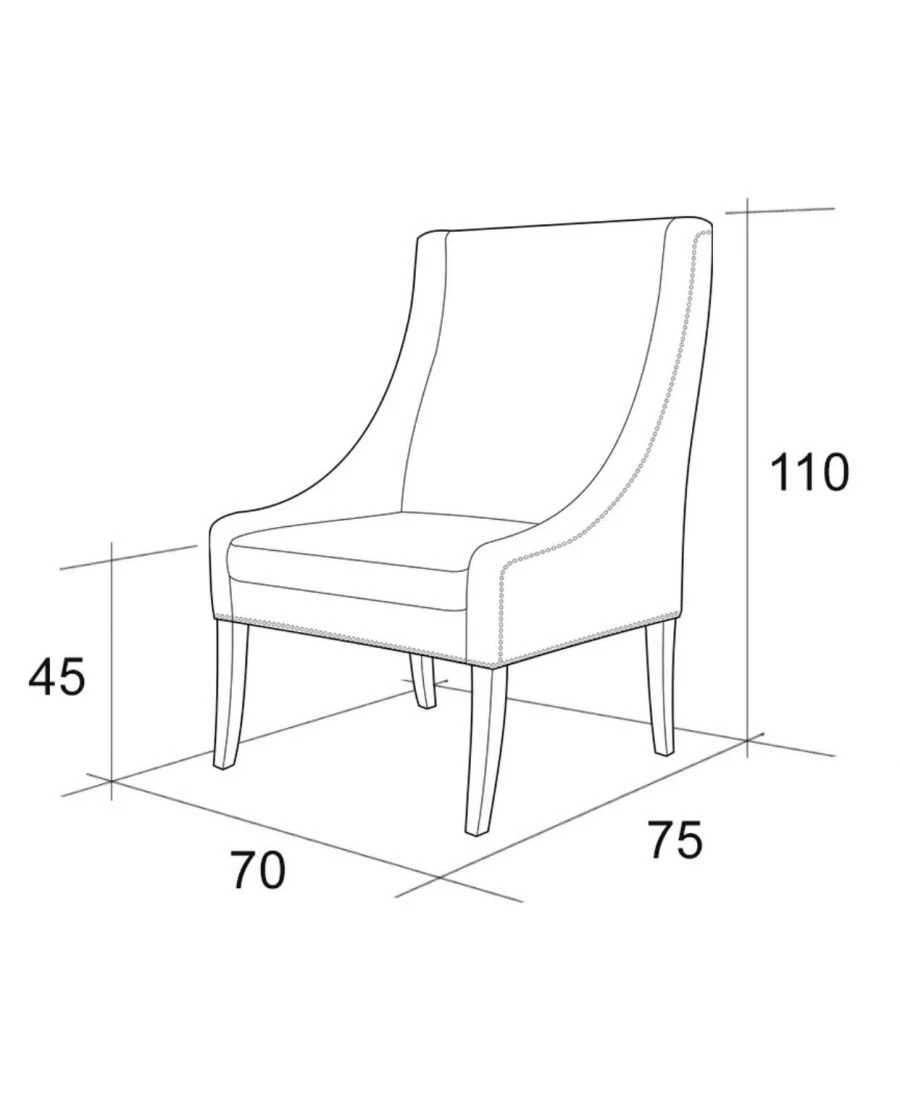Comfortable Wooden Frame Chair Model "Marko ZDRS-3