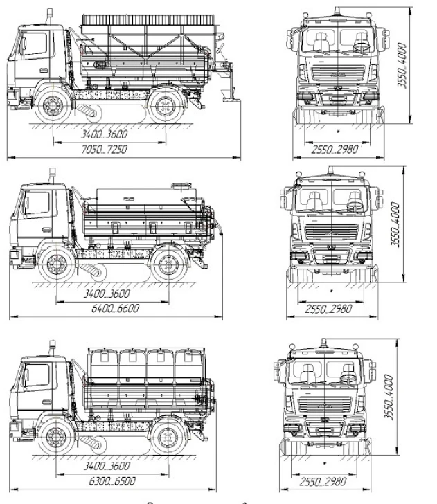 آلة الطرق المدمجة ك.د.م-5550С على قاعدة ماز 555026