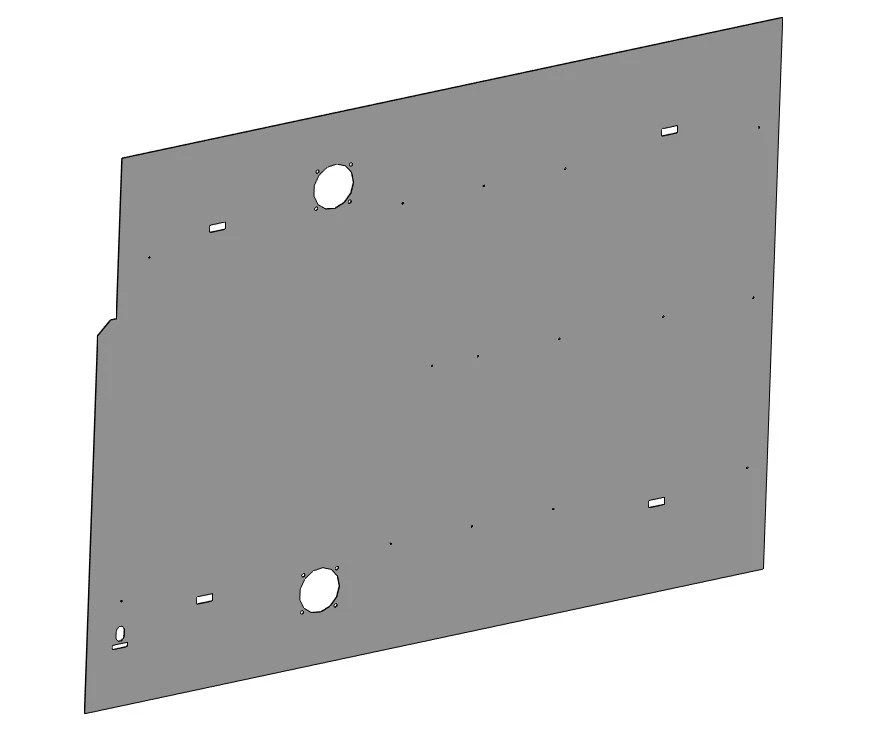 لوحة الألياف الزجاجية البوليستر لتغليف المركبات 5299-132-5502028-01