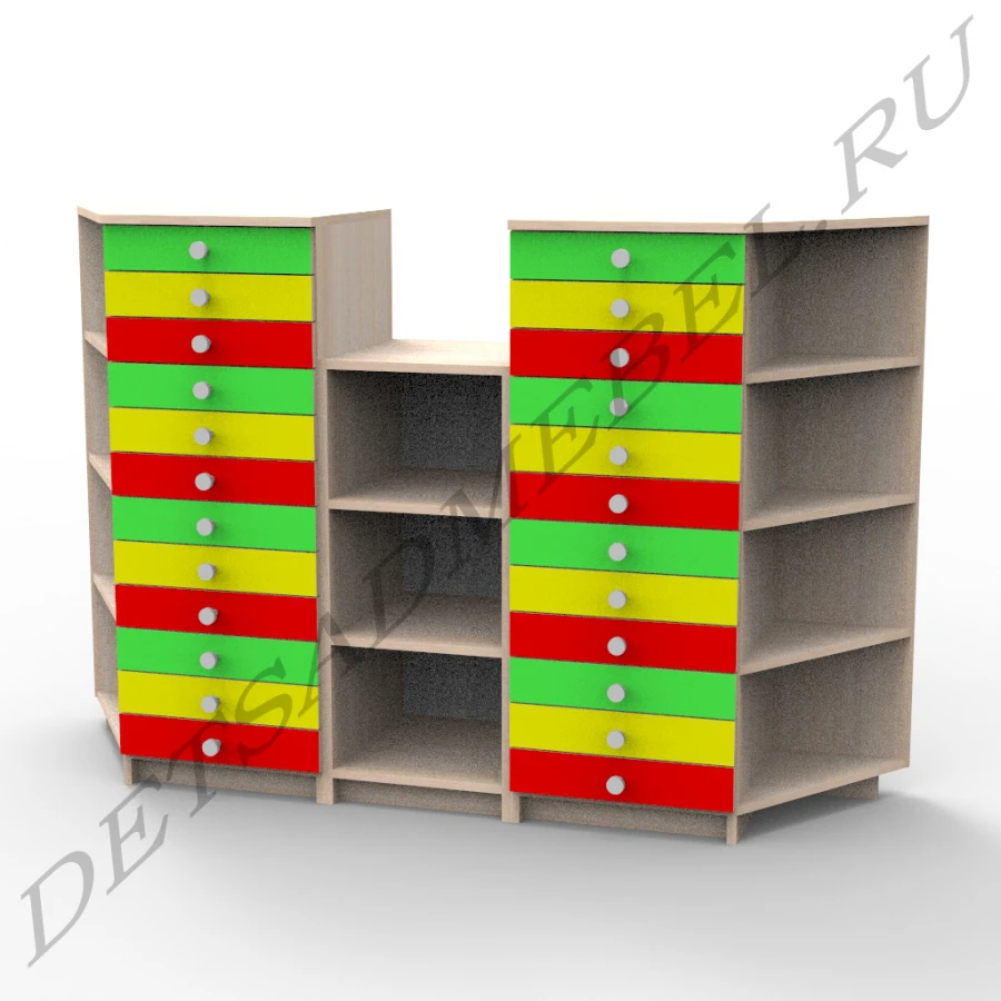 Educational Storage Rack with 24 Drawers - Model 4.1
