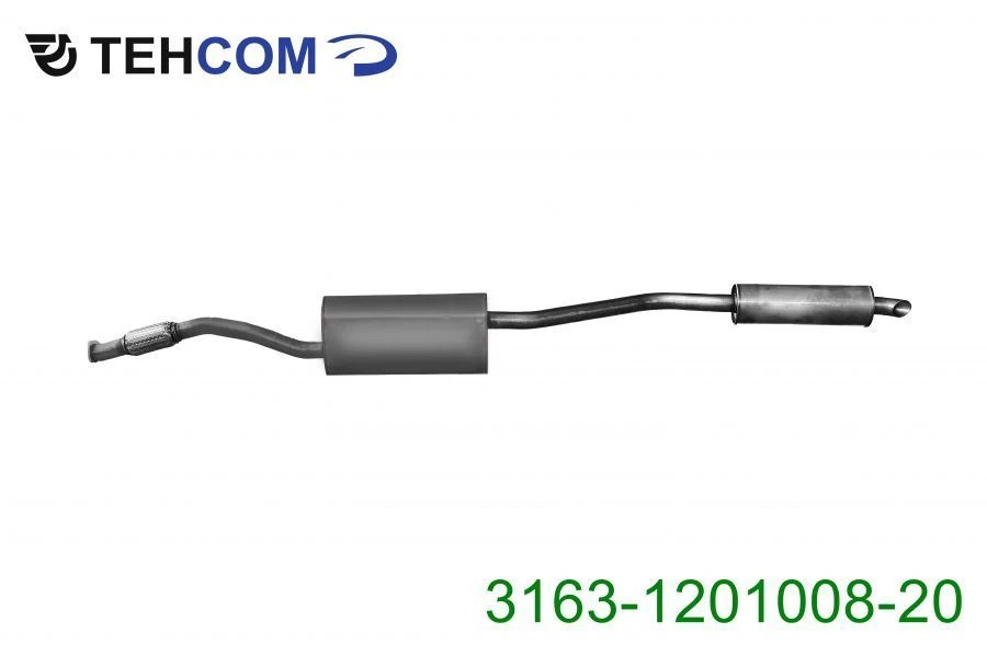 Exhaust Silencer with Resonator 3163-1201008-20