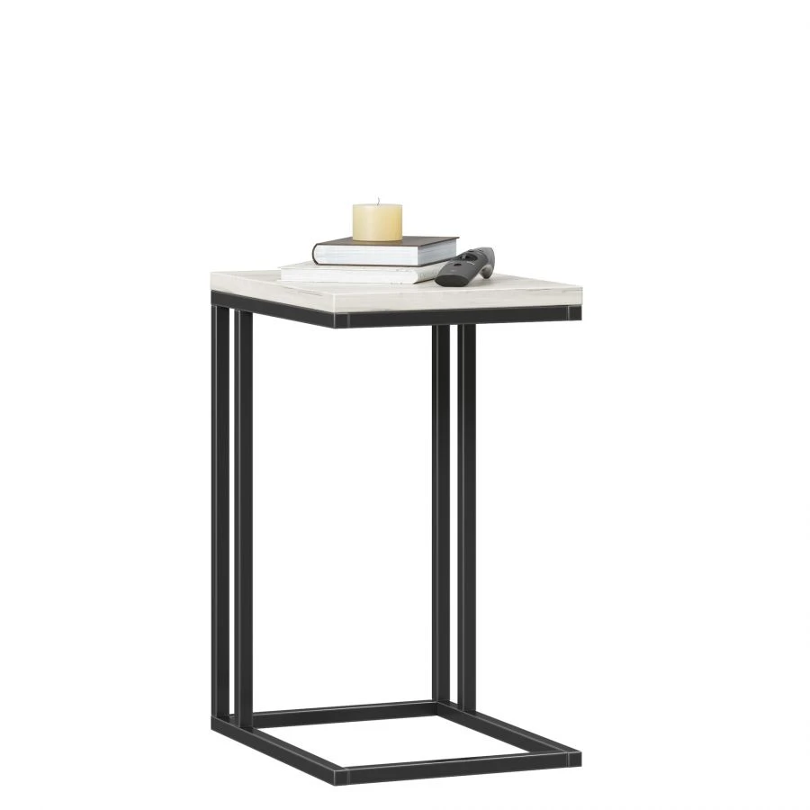 Elegant White Craft Oak Side Table - Techno LD.678270.000