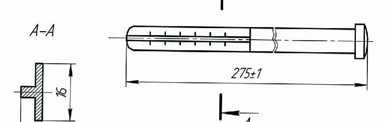 T-Shaped Angle Plate Punch Tool for Stable Osteosynthesis, Code 319.116