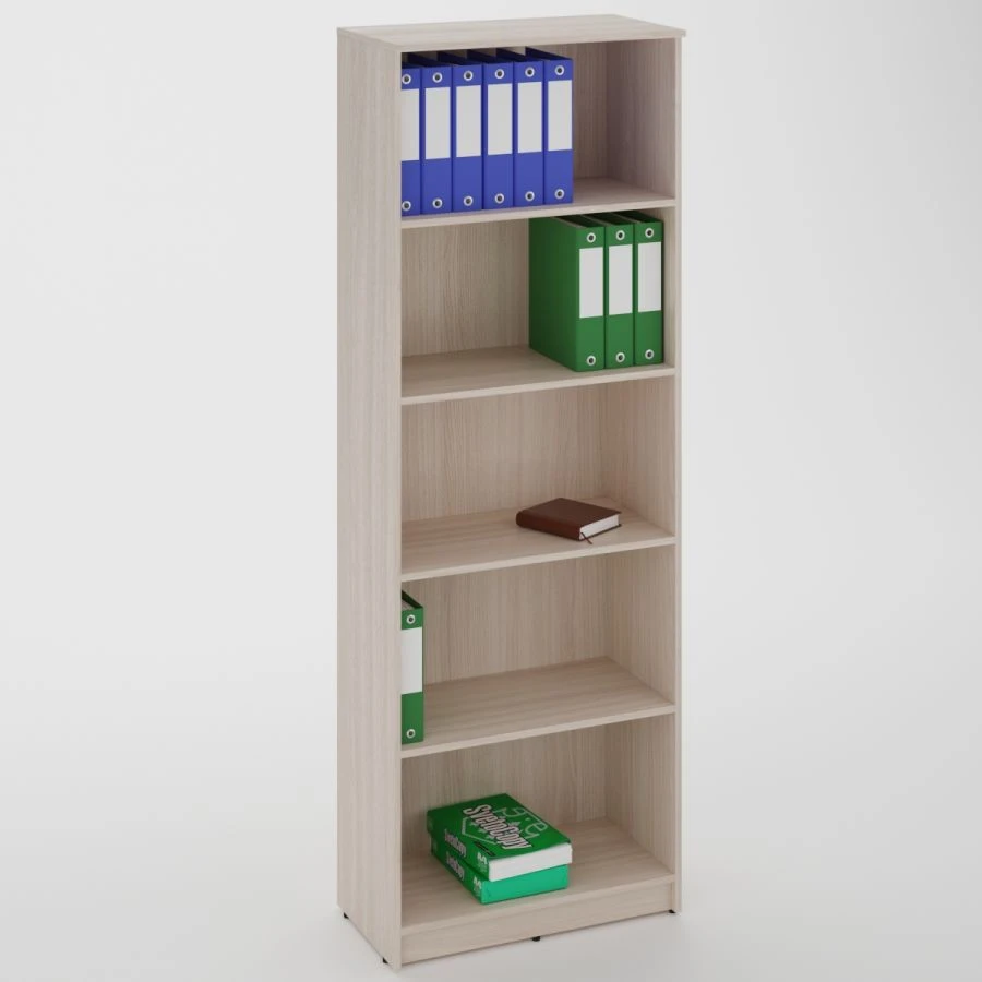 Open Office Cabinet with 4 Shelves