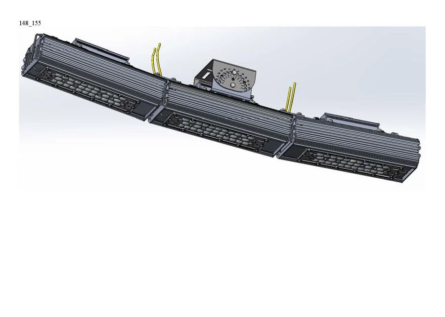 مصباح LED "تصميم صناعي MTM IoT" من سلسلة كويبك 120 مع 3 وحدات