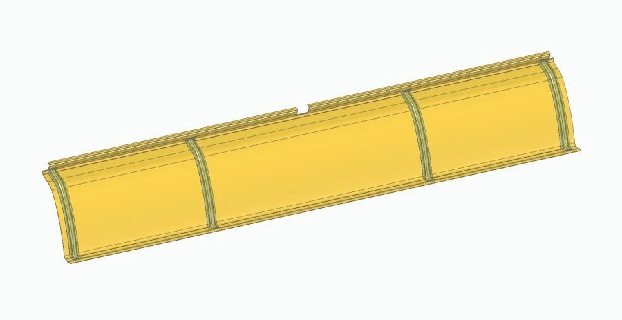 Left Ceiling Panel for LiAZ 621320 Bus, Component 621320-5702217