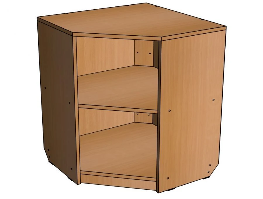 Corner Shelf "KM-4" from "Komest" Set / SJ64