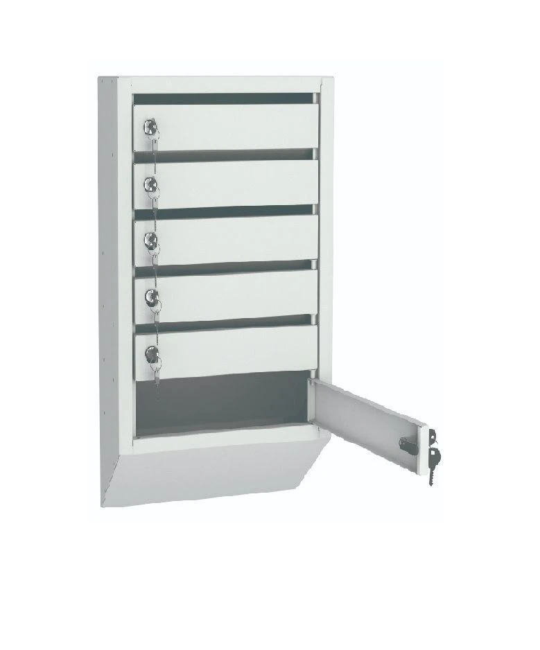 Metal Mailbox M-S6 with Six Compartments