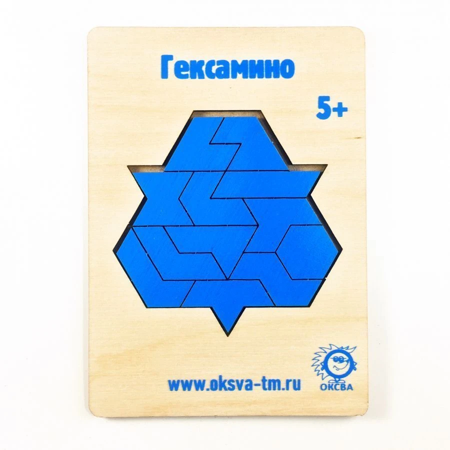 Hexamino Puzzle - 12 Geometric Shapes for Brain Development