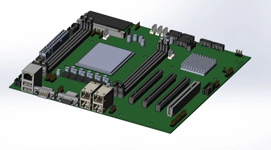 Universal Server Motherboard E8C2-uATX/SE, LAYU.469555.098