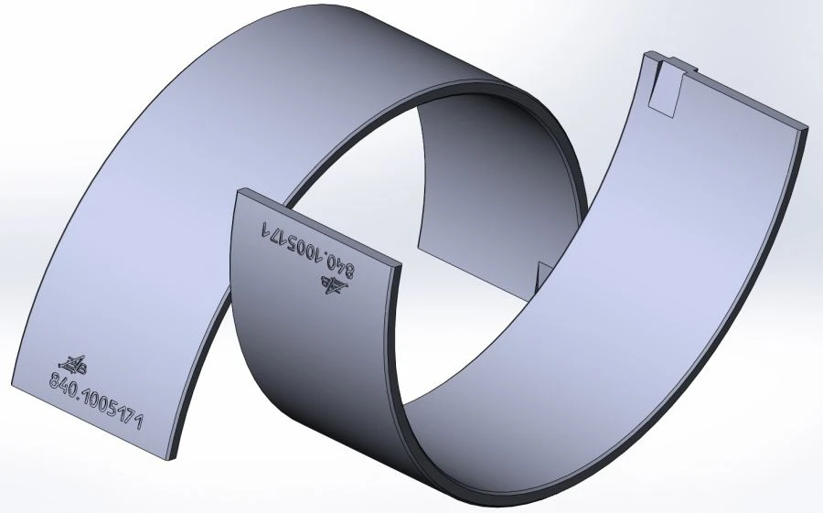 Lower Crankshaft Bearing Insert DZW.840.1005171