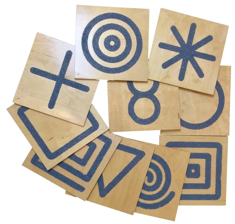 Tactile Panels Set "Shapes" for Sensory Development