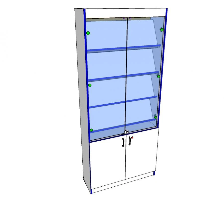Wooden Display Case for Exhibitions and Demonstrations