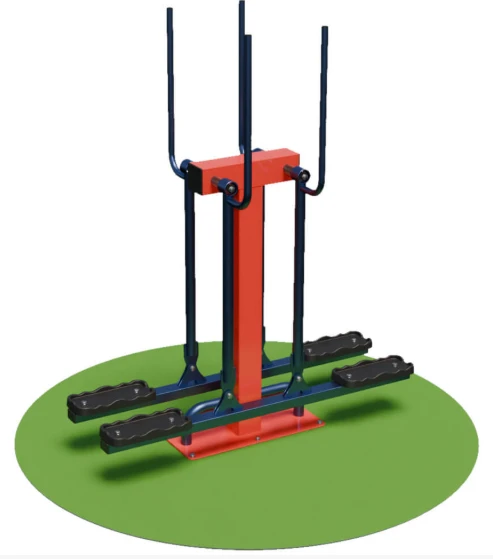 Double Ski Trainer for Outdoor Use