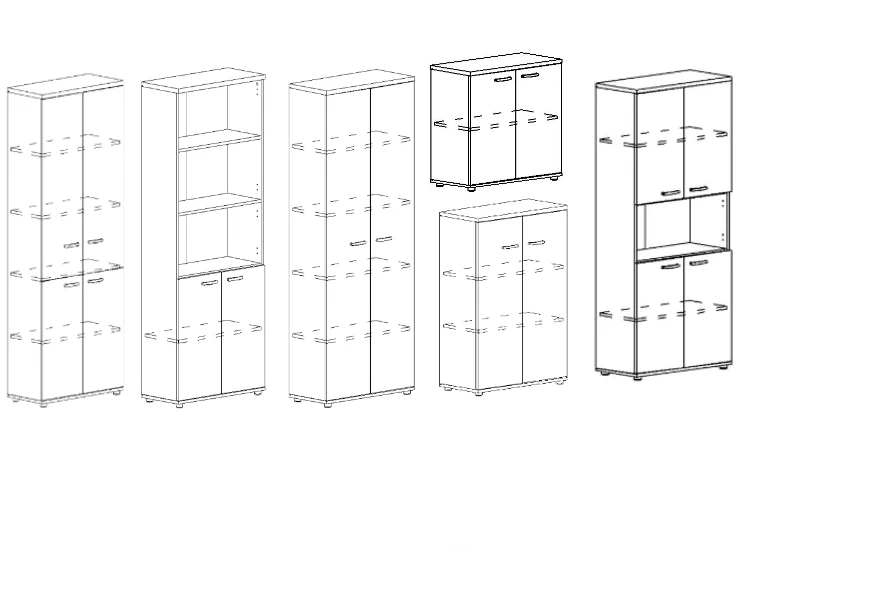 Document Storage Cabinet A4 Series Furniture Set