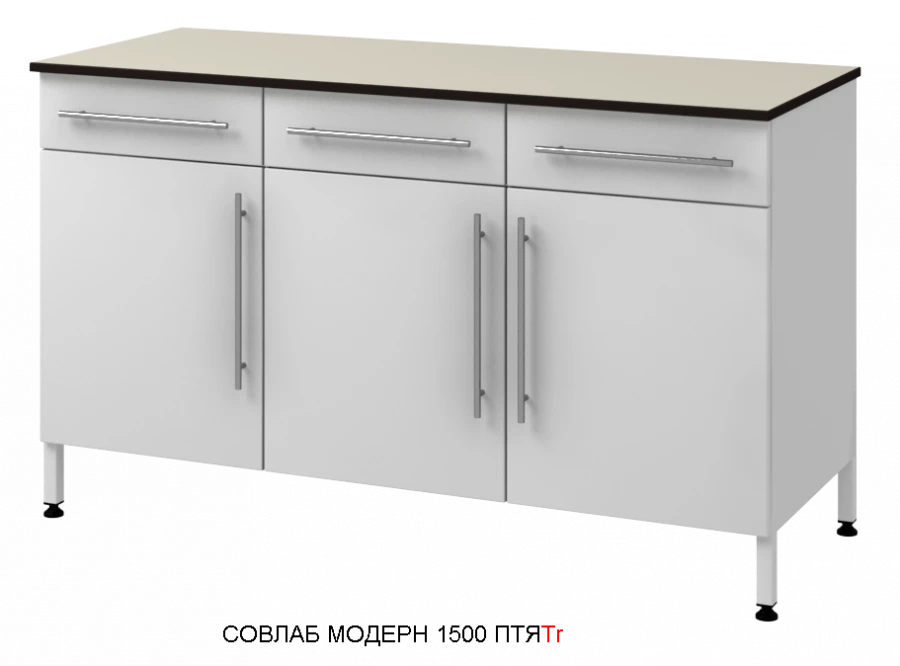 طاولة عمل مثبتة على الحائط مع عمود دعم معدني 1500 PTYALg