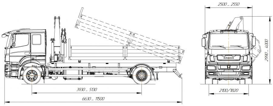 Diesel Dump Truck 57523N, 5-20 Tons Capacity
