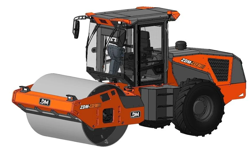 مدحلة طرق ذاتية الدفع ZDM-612 لدمك التربة