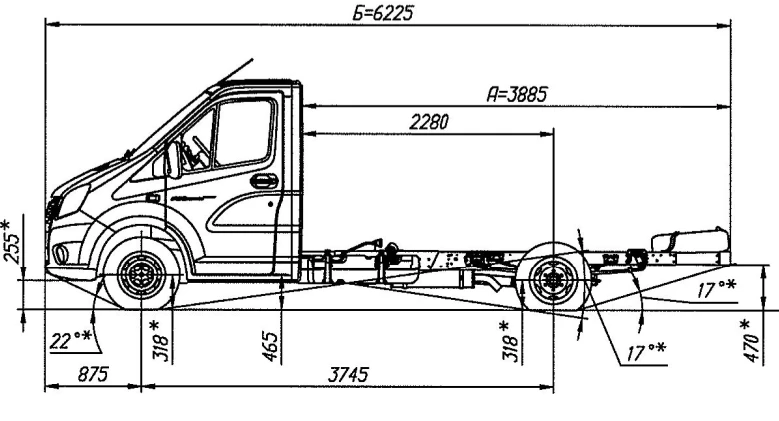 شاسيه جازيل NEXT، تعديل A21R23، محرك بنزين
