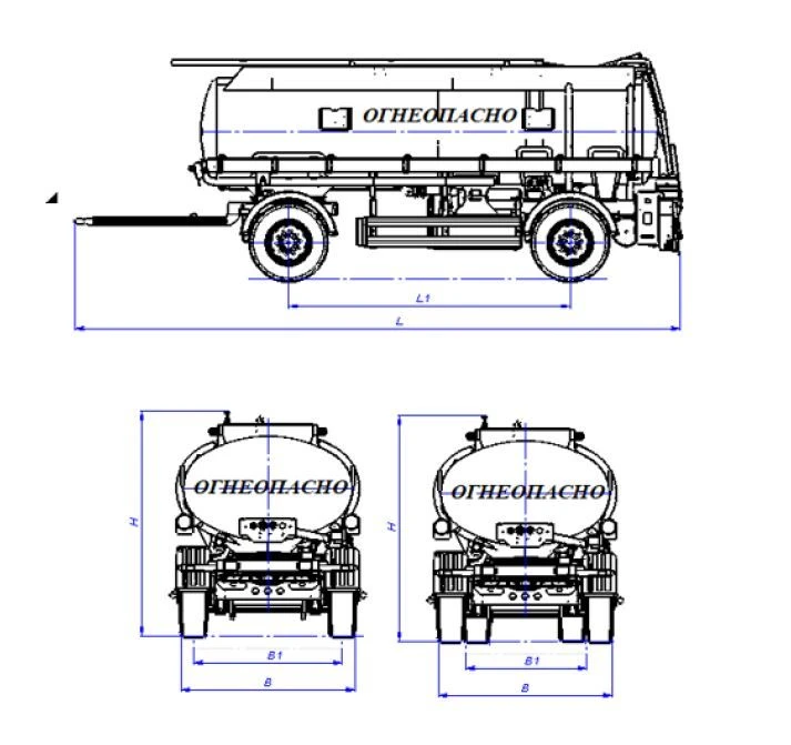 Specialized Tank Trailer for Transporting Oil Products TT23
