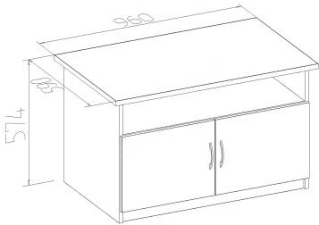 Wooden Storage Cabinet TMMB16/5