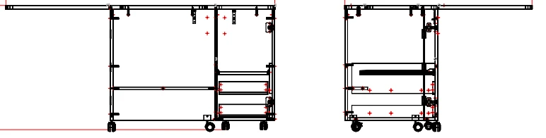 Sewing Table with Pneumatic Lift